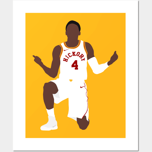 Victor Oladipo Hickory Pacers Wall Art by xRatTrapTeesx